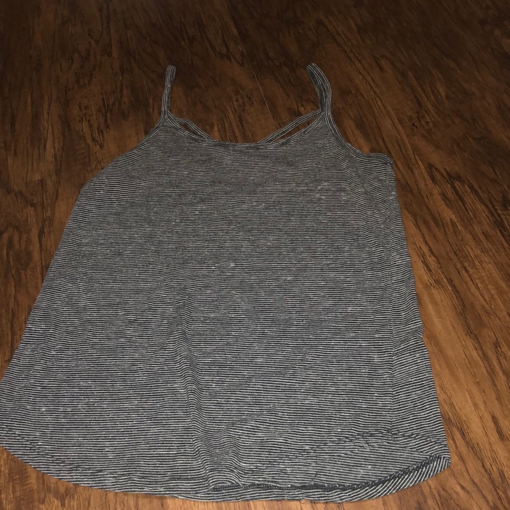 Cross Cross Back Striped Tank